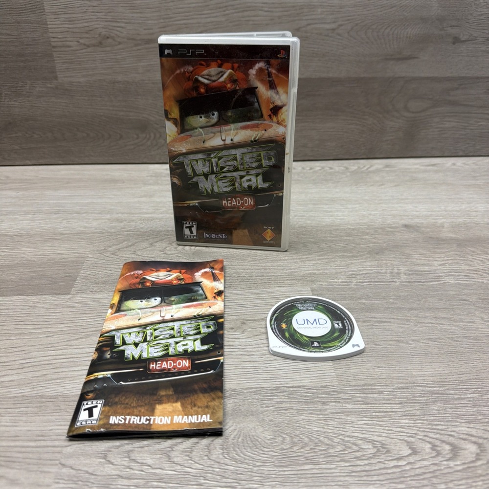Twisted Metal: Head-On (Sony PSP, 2005) PlayStation CIB Complete In Box